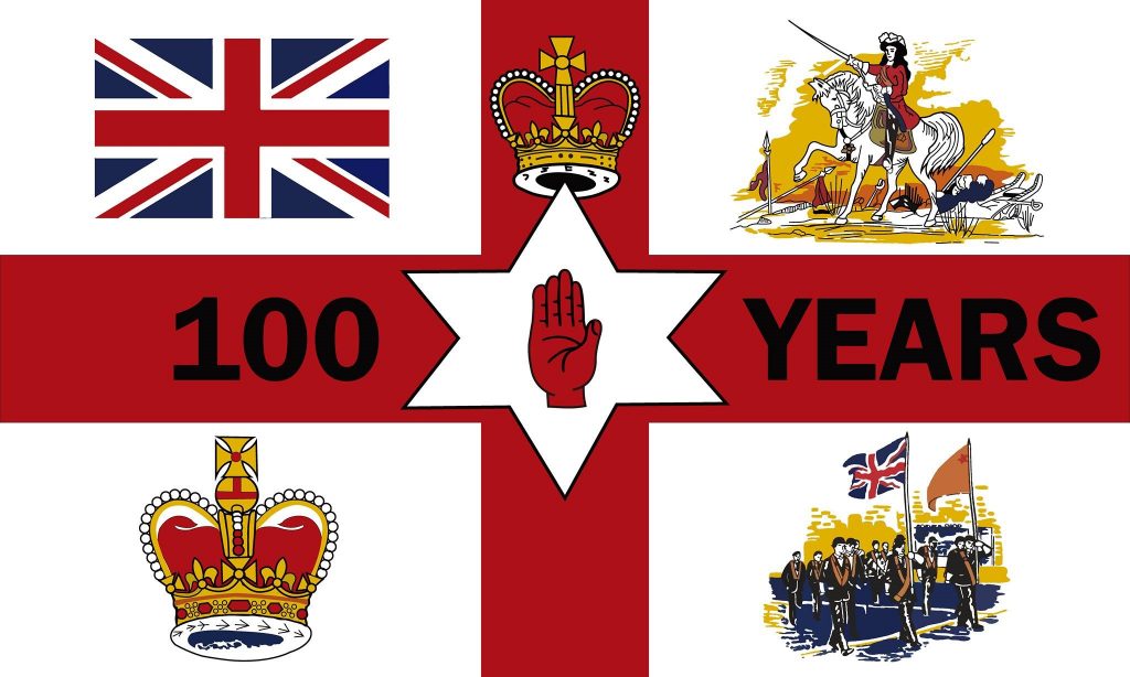 Vid&eacute;o Stock Former Flag Of Northern Ireland (1924-1953), Red Hand Of